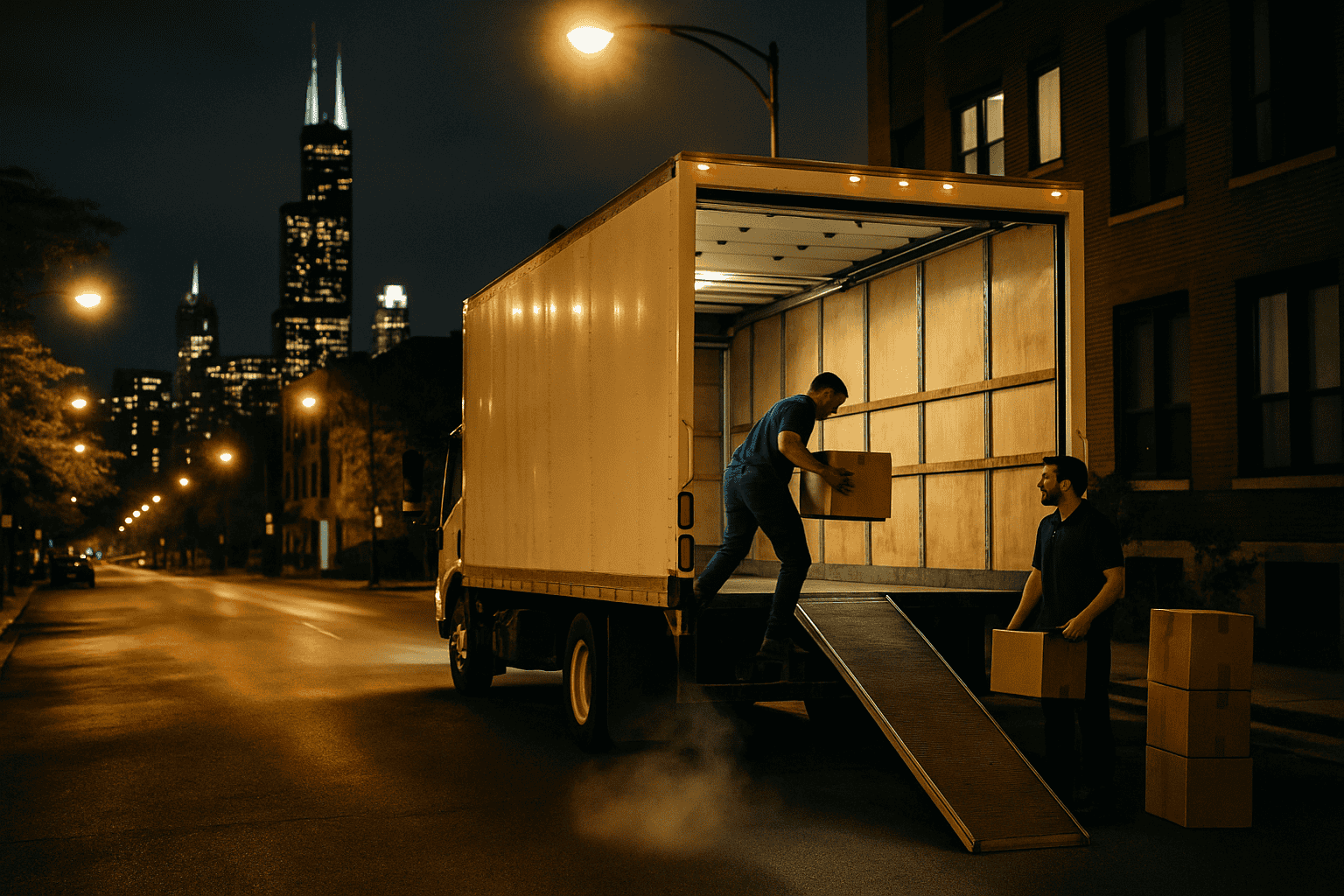 What to Know About Moving Late at Night (Chicago Edition)