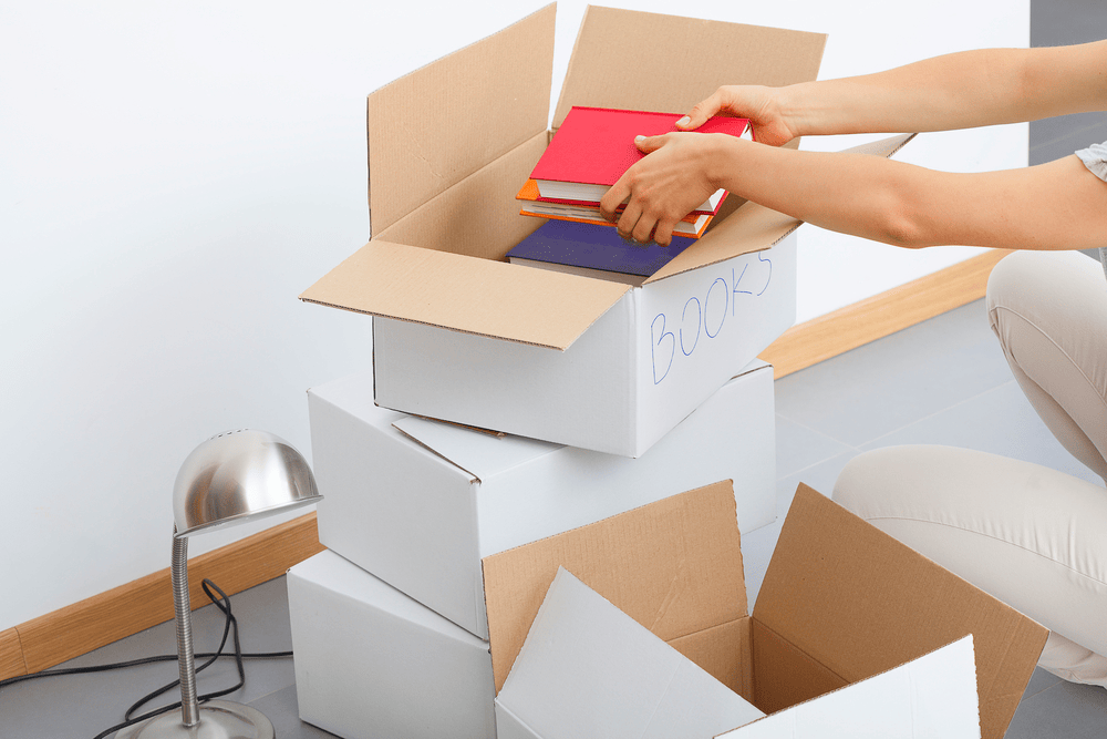 how to pack books for moving